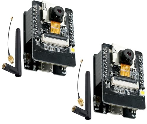 AYWHP ESP32 CAM Dual-Core-Entwicklungskarten mit Kamera OV2640, 2 MP, Modus und TF-Karte, WLAN, Bluetooth, ESP32, CAM MB, Micro-USB-Modul, kompatibel mit Arduino, 2 Stück