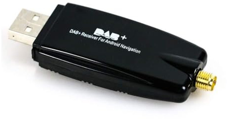 MSD Dab+ Adaptador para automóviles Transmisión de Audio Digital Dab Receptor Receptor de Radio con Antena para Radio de Coche Android