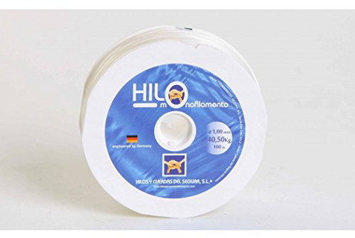 Fäden und Saiten des sicher 5600200100 Angelschnur monofil Nylon 2 mm 100 MTS weiß