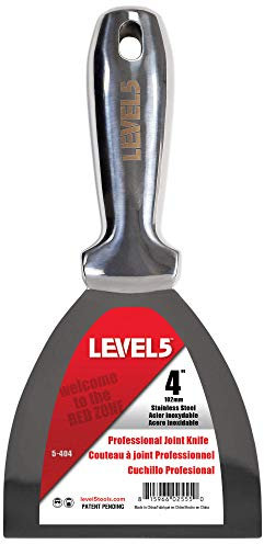 LEVEL5 Espátula de acero inoxidable 102 mm espátula de pintor profesional drywall 5-404