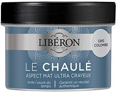 Libéron Peinture Meuble Signé Effet Chaulé Gris Colombe 250ml | Imite l'usure du temps, Effet mat poudré authentique