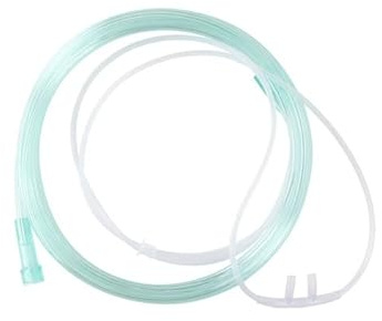 Dynarex 33103 Nasal Oxygen Cannula, Standard Tip, Pediatric, 7' Standard Connector, Pack of 50