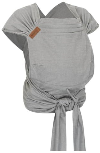 Hoppediz Hop-Tye Advanced - 4-in-1 Babytrage für Neugeborene ab Geburt - Halfbuckle Tragehilfe mit Tuchträgern - mitwachsend bis 20 kg - Design Kos