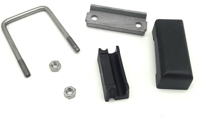 10x U- Bügel Befestigung Halterung Verbinder für 40mm x 40mm Vierkantpfosten Doppelstabmattenzaun Zaun