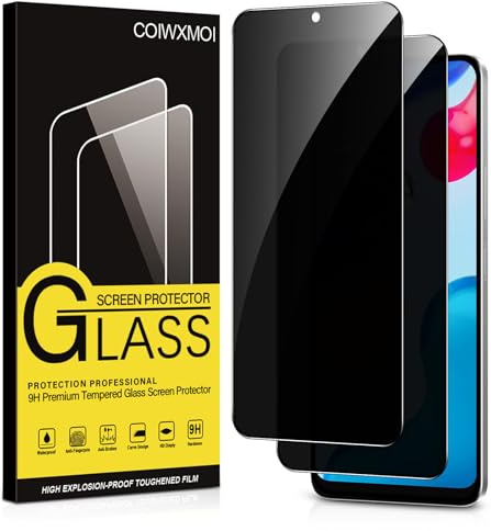 Coiwxmoi Privacy Pellicola Protettiva per Xiaomi Redmi Note 11/Note 11S 2 Pezzi Vetro Temperato Anti-spia Durezza 9H Senza Bolle Anti-Graffio Ultra Resistente Anti-Spy Anti-Impronta Protezione Schermo