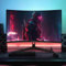 32 inch PC Screen,1K FHD(1920×1080P),240Hz Curved Gaming Monitor, 1ms，FreeSync, 98% sRGB，178° Wide Viewing Angle，DisplayPort、HDMI, Wall Mount Compatible 100 * 100MM Wall - Black