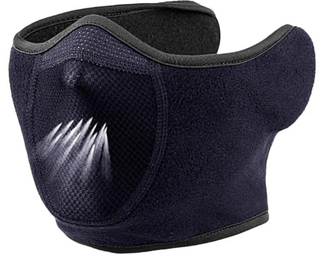 Dtaigou Masque facial pour le ski | Demi-masque de ski pour homme | Masque d'hiver respirant pour moto, cyclisme, ski, alpinisme