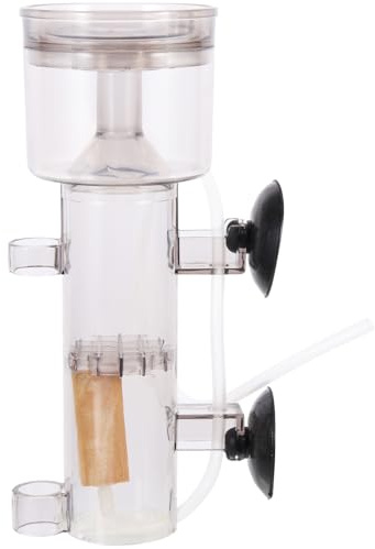 IWOWHERO Practical Protein Skimmer for Saltwater Aquariums Efficient Fish Tank Cleaning Machine Acrylic Protein Filter Organic Waste for Water