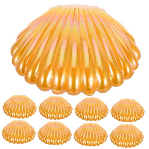 BATHVEVE 10 Piezas Caja de Pearlescente Forma de Concha de Almacenamiento para Fiestas Bodas y Cumpleaños Organizador de Joyas Contenedor Decorativo para Chuches y