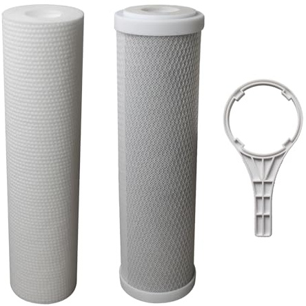 Filter för ismaskin vattenfilter system för kommersiell ismaskin restaurang kaffemaskiner dricksvatten vattenrening professionell industriell kylskåp (filterelement för Two Stage)
