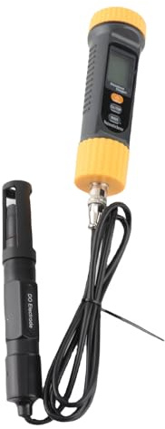 Hamwesh Compteur d'oxygène Dissous, Kit de Test d'oxygène Dissous Portable, avec Mesure Double Mode, Capteur Haute Précision, pour étang, Aquarium, Aquaculture, Piscines, Aquaponie