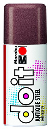 Marabu 21078006731 - Do it Antique Steel, antik rot, Colorspray auf Acrylbasis für edel Schimmernde Antikeffekte, sehr schnell trocknend, sehr Gute Deckkraft,wetterfest, 150 ml Sprühdose
