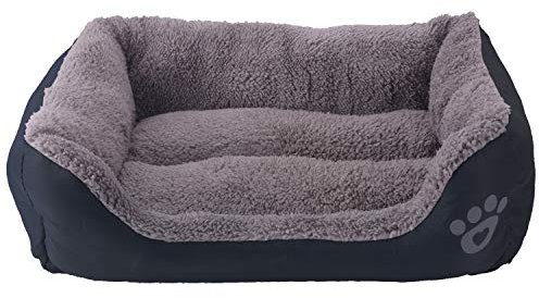 AcserGery Haustier Katzenbett Kissen Weich Hundebett Warm Hundeschlafplatz Katzendecke Hundematratze Hundesofa Katzensofa (Schwarz)