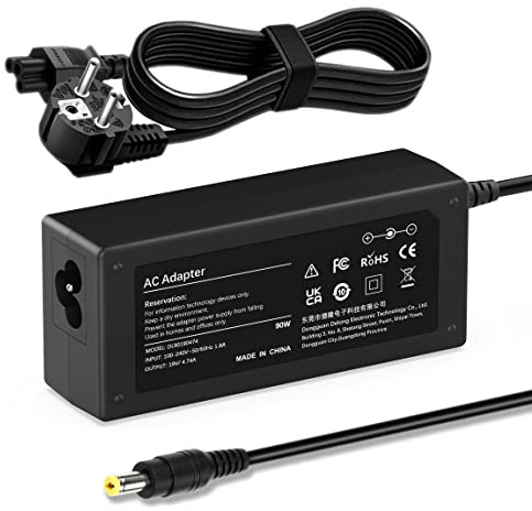 90W Chargeur pour Acer Aspire 3 5 E15 E17 ES15 V5 V3 E3 E5 F5 F15 5750G 7750G 7741G E5-575 E5-571 E5-573 F5-573G PA-1900-86 PA-1650-86 Ordinateur Portable Adaptateur 5.5 X 1.7mm