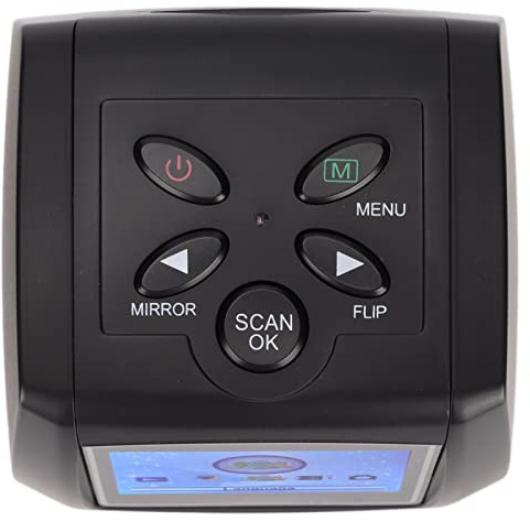 Digitaler Film- und Diascanner, Convert Color Scanner USB MSDC TFT 2,4 Zoll LCD-Bildschirm 32G Tragbarer Fotoscanner, Zum Verbessern und Drucken Alter Fotos 100-240V(Europäische Vorschriften)