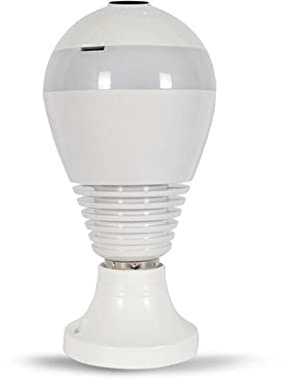1080P Webcam Network Monitoring E27 Threaded Dual Light Source 360 Fisheye Bulb Smart Computer Camera