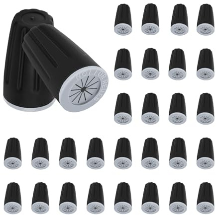 WUMUZAI Confezione da 30 dadi impermeabili per cavi, 22-12 AWG, tappi per cavi elettrici, connettori per cavi, terminali per cavi elettrici per illuminazione paesaggistica