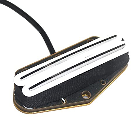 Humbucker Bridge Pickups Für Telecaster E-Gitarren Dual-Coil Bridge Pickups Dual-Track-Pickups Pickup für E-Gitarre(White)