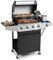 Lyromix Grande griglia a propano con 4 bruciatori e fornello laterale, barbecue a gas per esterni con griglie in ghisa smaltata in porcellana, 510 SQ.IN. Zona di cottura, 49000 BTU