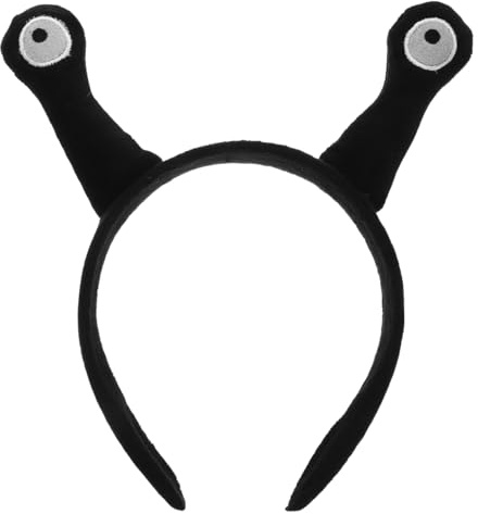 Garneck Schwarzes Schnecken-Haarreif Für Und Erwachsene - Kreatives Kostüm Accessoire Mit Plüsch Antennen Ideal Für Partys Karneval Und Foto Requisiten