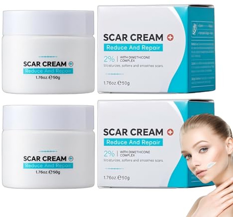 Scar Cream ärrkräm ärrvård, minskar synliga ärr och bristningar, med regenererande aktiva ingredienser, återfuktande för ärr