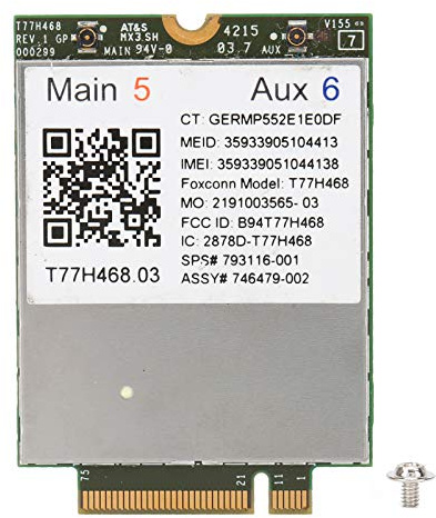 Scheda di rete LTE 4G T77H468, scheda WWAN LTE modulo 4G LT4211, M2. Interfaccia NGFF con chip MDM9625, accesso rapido a Internet per laptop serie EliteBook e ZBook