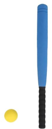 ICDKOYK Juego de Bate y Pelota de béisbol 21 Pulgadas, Juguete Educativo Ligero, Juegos béisbol, Color para Madera , Azul , 54 centímetros