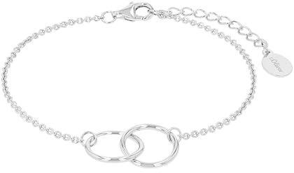 s.Oliver Armband 925 Sterling Silber/Edelstahl für Damen, Armschmuck, Motiv, Kommt in Schmuck Geschenk Box