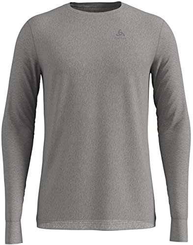 Odlo Herren Funktionsunterwäsche Langarm Shirt 100% MERINO 200 GRAMM, grey melange - grey melange, XL