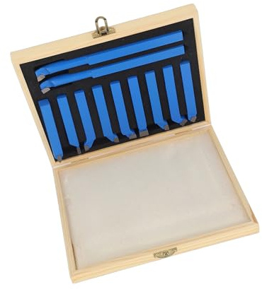 GOTOTOP 11Pcs Drehmeißel Hartmetall-Drehwerkzeug Schweißen Fräsen Schneiden Drehwerkzeug Set für Drehmaschine (12 x 12 mm)