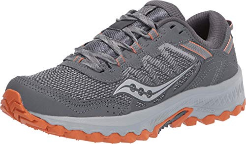 Saucony Men's Versafoam Excursion TR13 Trail Running Shoe, Grey/Orange, 12 M US