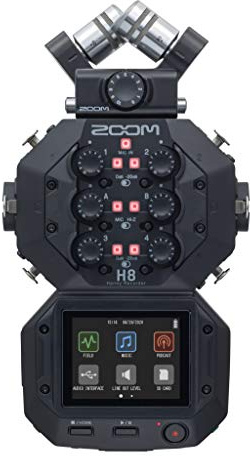 Zoom H8 12-Track Portable Recorder, Stereo Microphones, 6 Inputs, Touchscreen Interface, USB Audio Interface, Battery Powered, for Stereo/Multitrack Audio for Video, Podcasting, and Music