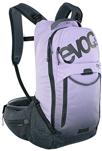 EVOC TRAIL PRO 16l Protektor Rucksack für Tagestouren & Trailriding, Fahrradrucksack (Backpack mit LITESHIELD PLUS Rückenprotektor, extra leicht, 3l Trinkblasenfach, Größe: L/XL), Mehrfarbig