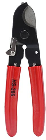 Tagliacavi Pinza da Taglio Ad Alta Leva Forbici da Taglio a Cricchetto in Acciaio Al Carbonio Strumento Tagliabulloni Manuale per Cavi di Comunicazione HS‑206 35mm²