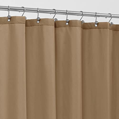 Alyvia Spring Duschdraperi i vattentätt tyg, mjukt och lätt tygfoder med 3 magneter, hotellkvalitet, maskintvättbar, standardstorlek 182 x 182 cm, kaffefärg