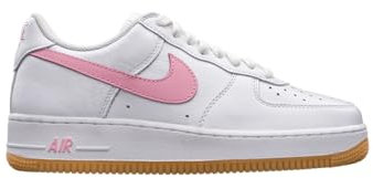Nike Air Force 1 Low, Zapatillas Hombre, White/Pink/Yellow, 43 EU