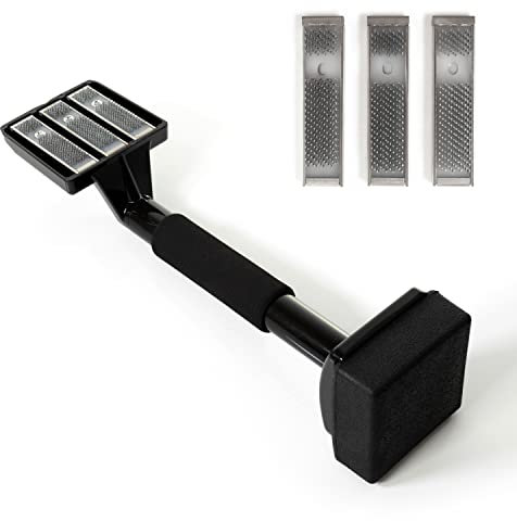 Qidaco Creek Non-Adjustable Carpet Knee Kicker and 3 Extra Nap Inserts/Grips - 16.5 Black Carpet Fitting Tool - for Positioning, Holding and Gripping Carpet