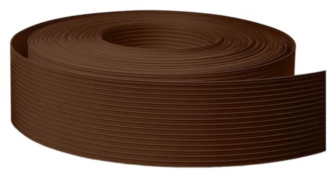 FORTENA Sichtschutzstreifen PP für Zäune Classice Line 4,75cm x 50m in fünf Farbe, Sichtschutzband mit Form Classic, optimaler Sichtschutz für Ihren Zaun (RAL 8011 (Braun))