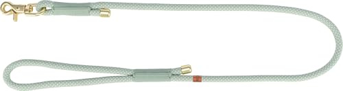 TRIXIE Hundeleine Soft Rope M–L, mit Handschlaufe – 1,0 m/10 mm, Salbei | Weich und rund mit Trigger Snap Hook – für mittelgroße Hunde, angenehme Handhabung und stabiler Halt