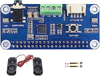 Coolwell WM8960 Audio Module Hi-Fi Sound Card HAT for Raspberry Pi 4B+ 4B 3B+ 3B 2B+ Zero W WH 2W Stereo CODEC Play/Record
