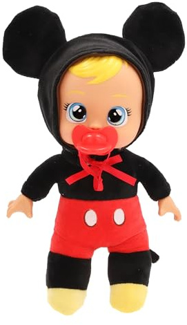 Cry Babies Disney 22,9 cm große Plüsch-Baby-Puppe, inspiriert von Disney Mickey Maus, die echte Tränen weinen, für Kinder ab 18 Monaten