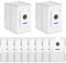 VIEWALL Sacchetti per Ecovacs T30S / T30S PRO / X5 Omni/Deebot X2 Omni Aspirapolvere Stazione di Aspirazione, Antibatterici,10 Pezzi 3L di Alta Capacità