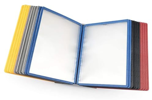 Referenz-Display-Dokumentenhalter, Wandmontage, Referenz- und Anzeigesystem, 20 Seiten/40 Seiten, wandmontierter Aktenordner, A4-Ordnerhalter