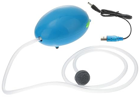 POPETPOP Aquarium Sauerstoffpumpe Luftpumpe Tragbar Mit Ladefunktion Für Angeln Und Wassertransport Intermittierend Abs-gehäuse Kleine Hohe Leistung