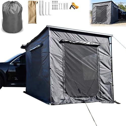 Toldos para Coches, Carpa para Portaequipajes de Avance Furgoneta, Toldo Camper Furgoneta Lateral, Toldo Coche Resistente a la Intemperie, Toldo Furgoneta Camper Lateral, con Bolsa de Almacenamiento(G