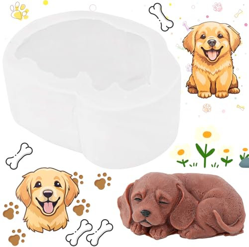 Moldes para Velas,Moldes de Silicona para Velas,Molde de Silicona con Forma de Animales 3D,Para Velas,Jabón,Manualidades Perfumadas (1#)
