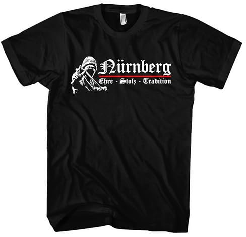 Nürnberg Ehre und Stolz Herren T-Shirt | Sport Franken Shirt Fussball Ultra Skyline Trikot | M1