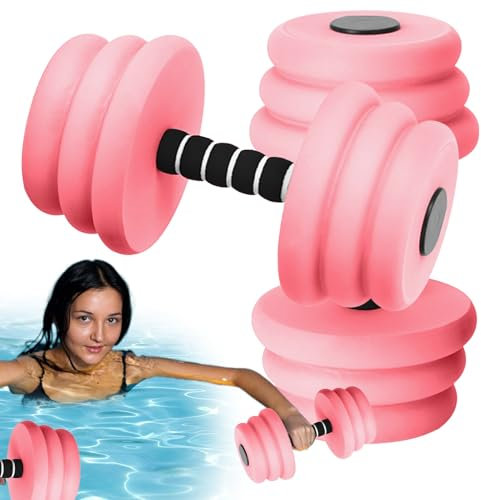 Wassergewichte für Poolübungen | 2 Stück Wasserübung Hanteln | Krafttraining Wasser Hanteln für Senioren Genesung Frauen Männer Kinder Schwimmen Muskeltraining Fitness
