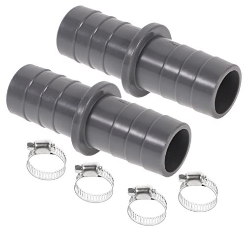 DIYEAH 2 Juegos De Adaptadores De Extensión De Manguera De Desagüe De Lavadora Conector De 21 Mm Incluye 4 Abrazaderas De Manguera Compatible Con Lavadoras y Lavavajillas