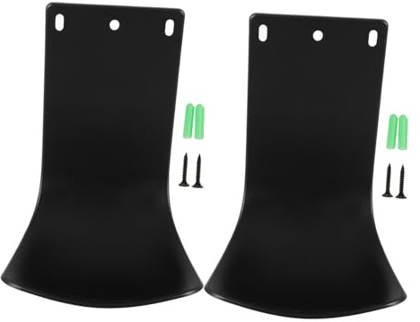 Warmhm Lot de 2 Plateaux Égouttoirs pour Distributeur de Savonnette Liquide Noir en Plastique Anti-déversement, Bac Récupérateur pour Salle de Bain la Cuisine, Accessoire Mural Pratique
